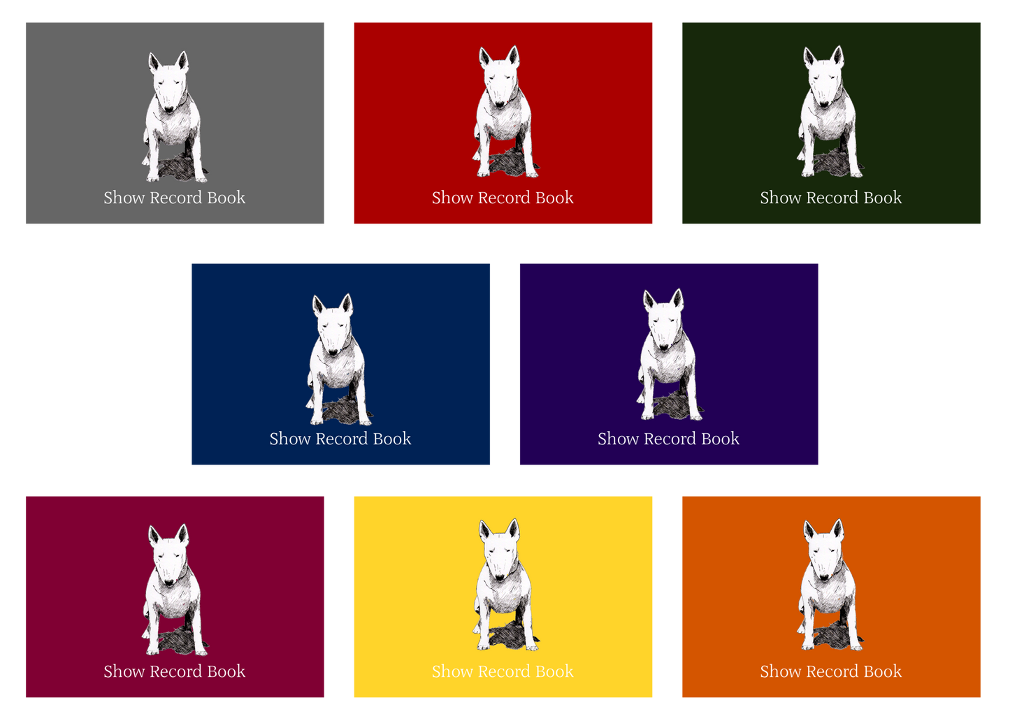 Bull Terrier Dog Show Record Book