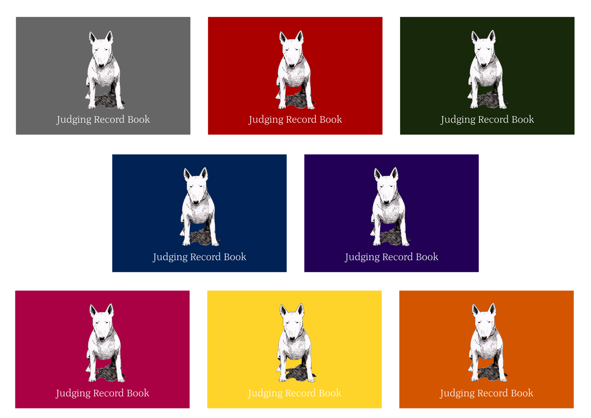 Bull Terrier Dog Show Judging Record Book