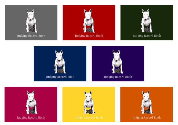 Bull Terrier Dog Show Judging Record Book