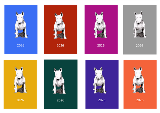Bull Terrier Week Per View 2026 Diary: A4, A5 or A6, Dog Show, Normal or Appointment