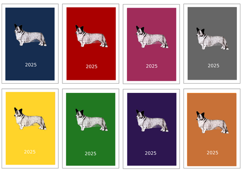 Welsh Corgi (Cardigan) Week Per View Diary: A4, A5 or A6, Dog Show, Normal or Appointment