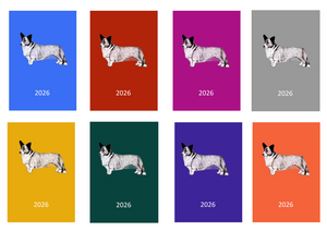 Welsh Corgi (Cardigan) Week Per View 2026 Diary: A4, A5 or A6, Dog Show, Normal or Appointment