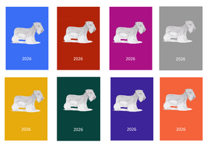 Cesky Terrier Week Per View 2026 Diary: A4, A5 or A6, Dog Show, Normal or Appointment