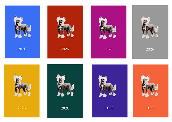 Chinese Crested Week Per View 2026 Diary: A4, A5 or A6, Dog Show, Normal or Appointment