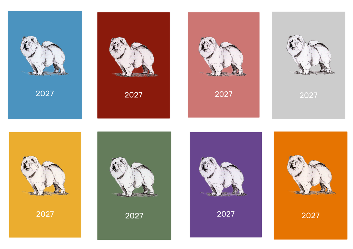 Chow Chow Week Per View 2027 Diary: A4, A5 or A6, Dog Show, Normal or Appointment