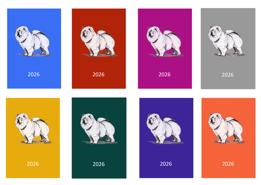 Chow Chow Week Per View 2026 Diary: A4, A5 or A6, Dog Show, Normal or Appointment