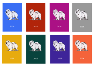 Chow Chow Week Per View 2026 Diary: A4, A5 or A6, Dog Show, Normal or Appointment