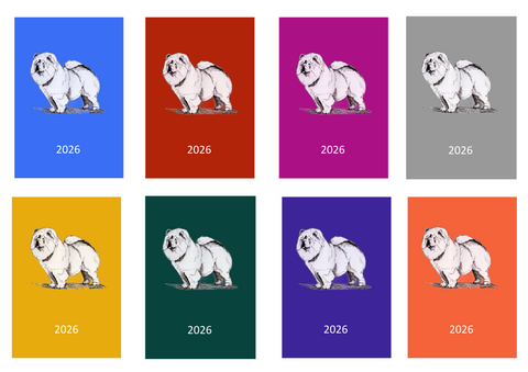 Chow Chow Week Per View 2026 Diary: A4, A5 or A6, Dog Show, Normal or Appointment