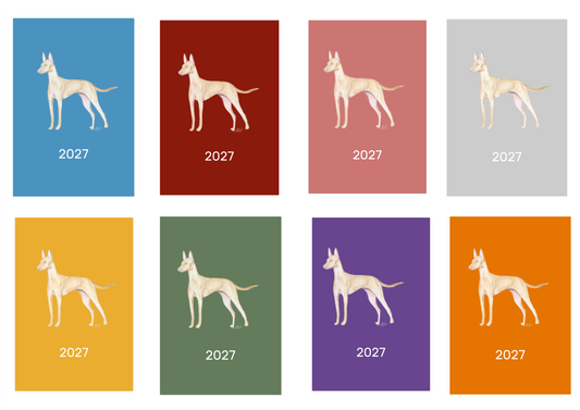 Cirnecco dell'Etna Week Per View 2027 Diary: A4, A5 or A6, Dog Show, Normal or Appointment