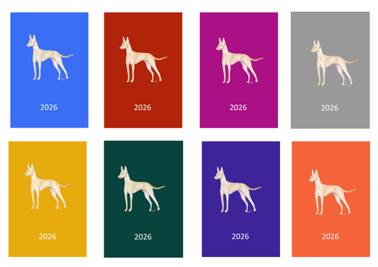 Cirnecco dell'Etna Week Per View 2026 Diary: A4, A5 or A6, Dog Show, Normal or Appointment