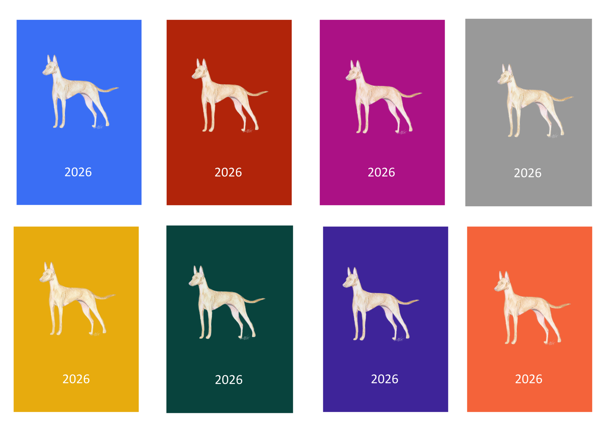 Cirnecco dell'Etna Week Per View 2026 Diary: A4, A5 or A6, Dog Show, Normal or Appointment