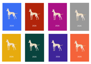 Cirnecco dell'Etna Week Per View 2026 Diary: A4, A5 or A6, Dog Show, Normal or Appointment