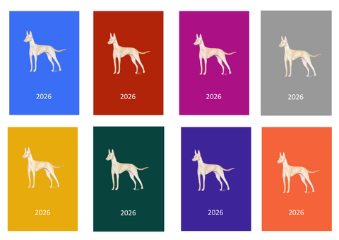 Cirnecco dell'Etna Week Per View 2026 Diary: A4, A5 or A6, Dog Show, Normal or Appointment