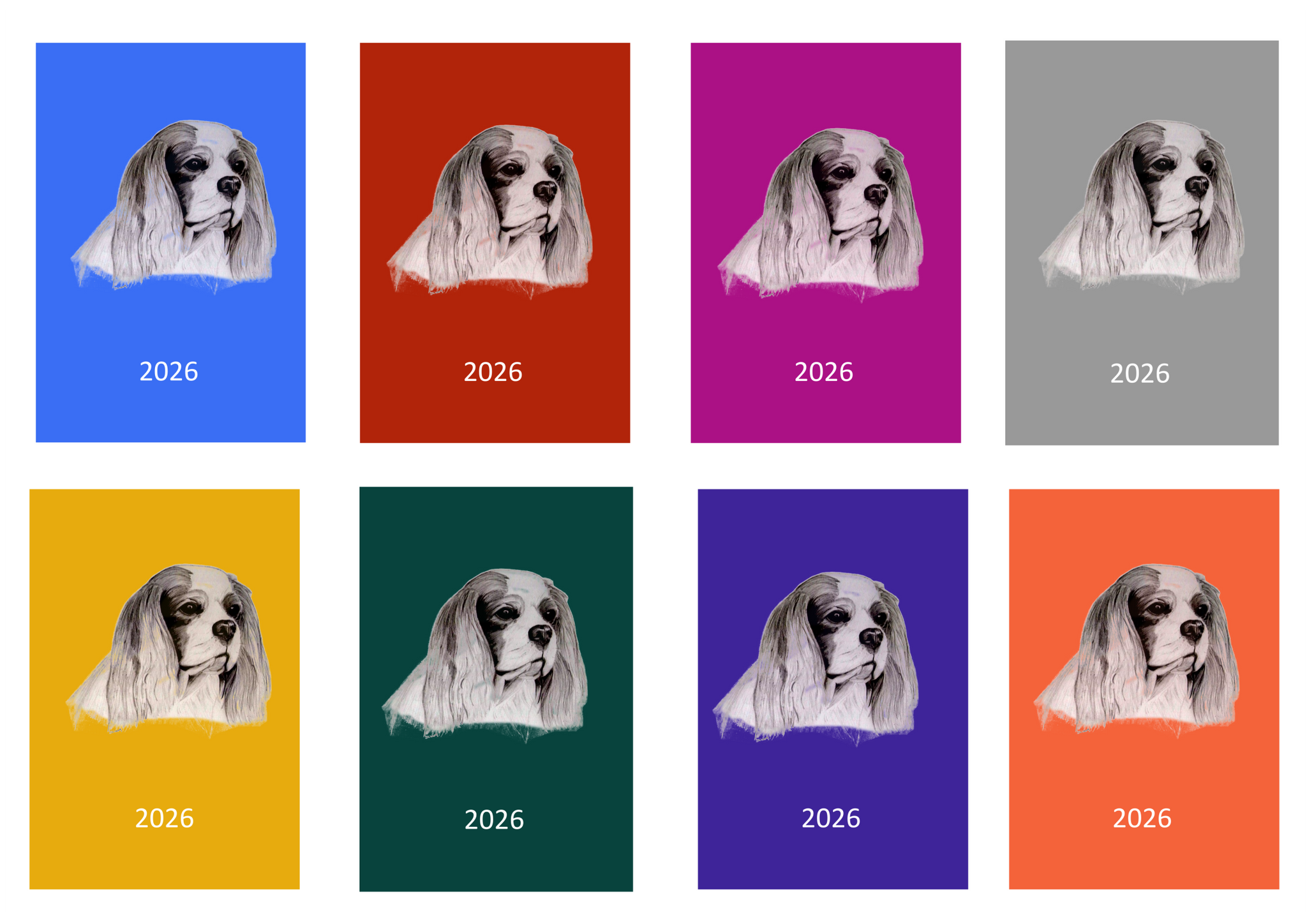 Cavalier King Charles Spaniel Week Per View 2026 Diary: A4, A5 or A6, Dog Show, Normal or Appointment
