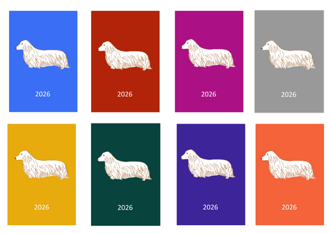L/H Dachshund Week Per View 2026 Diary: A4, A5 or A6, Dog Show, Normal or Appointment