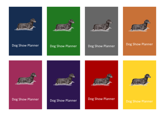 Dachshund S/H Dog Show Planner Book