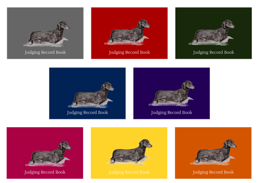 Dachshund S/H Dog Show Judging Record Book