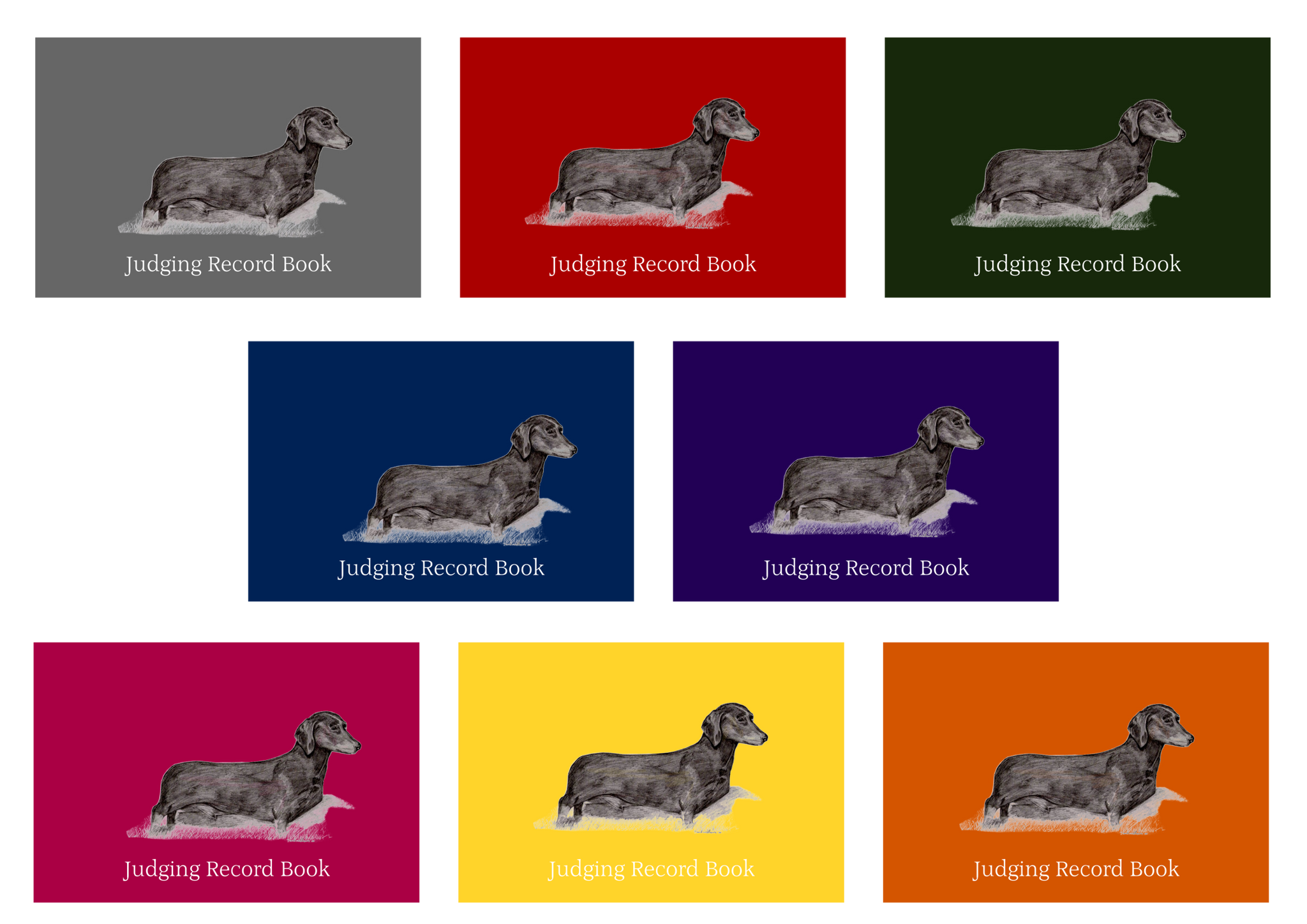 Dachshund S/H Dog Show Judging Record Book