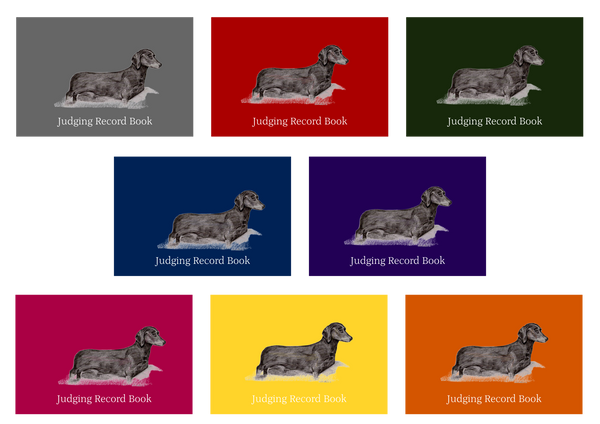 Dachshund S/H Dog Show Judging Record Book