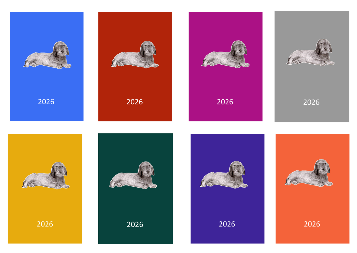W/H Dachshund Week Per View 2026 Diary: A4, A5 or A6, Dog Show, Normal or Appointment