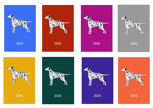 Dalmatian Week Per View 2026 Diary: A4, A5 or A6, Dog Show, Normal or Appointment
