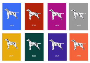 Dalmatian Week Per View 2026 Diary: A4, A5 or A6, Dog Show, Normal or Appointment