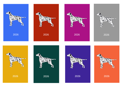 Dalmatian Week Per View 2026 Diary: A4, A5 or A6, Dog Show, Normal or Appointment