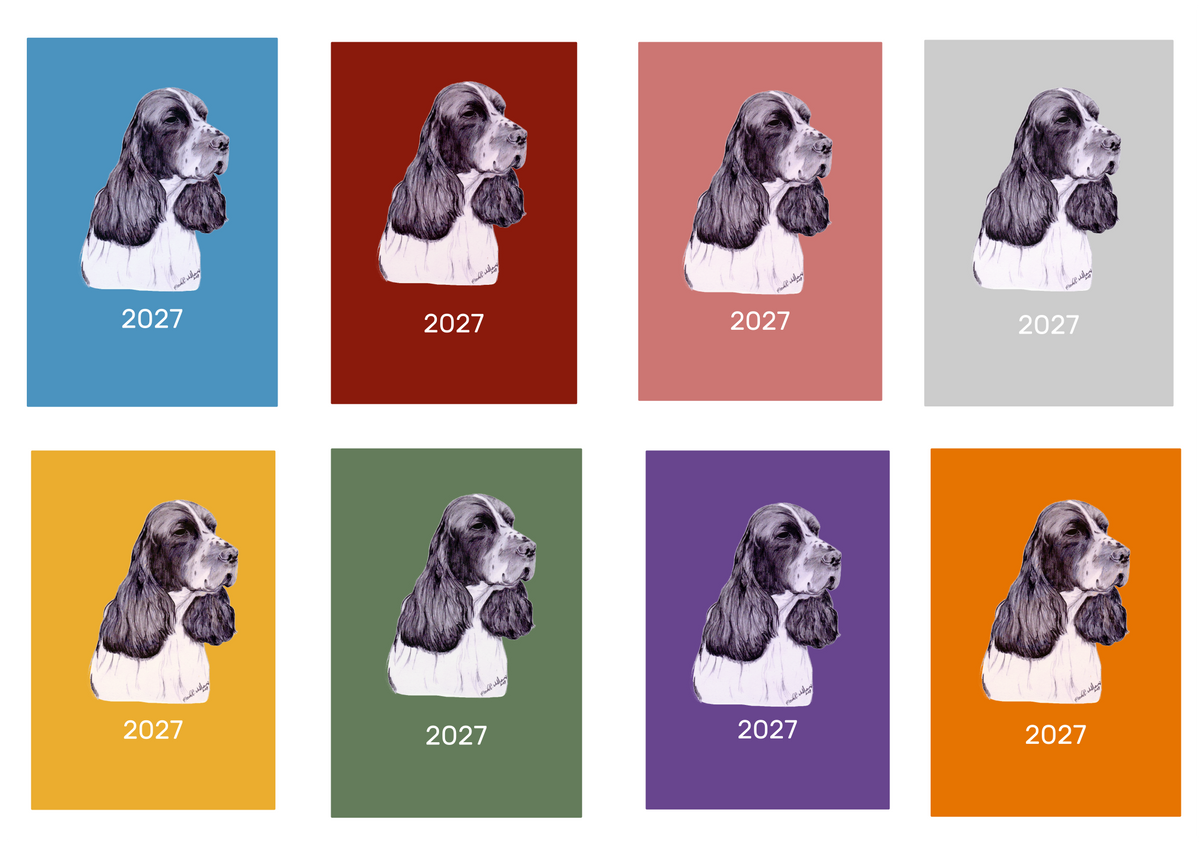 English Springer Spaniel Week Per View 2027 Diary: A4, A5 or A6, Dog Show, Normal or Appointment
