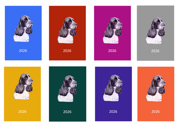 English Springer Spaniel Week Per View 2026 Diary: A4, A5 or A6, Dog Show, Normal or Appointment