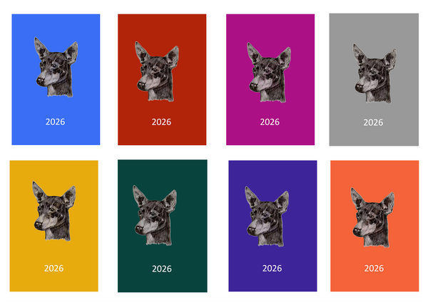 English Toy Terrier Week Per View 2026 Diary: A4, A5 or A6, Dog Show, Normal or Appointment