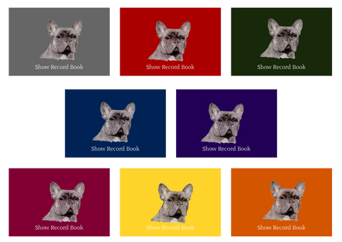 French Bulldog Dog Show Record Book