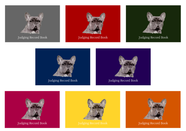 French Bulldog Dog Show Judging Record Book