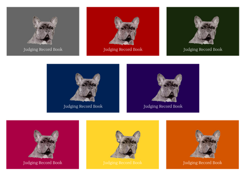 French Bulldog Dog Show Judging Record Book