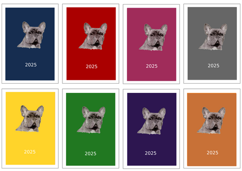 French Bulldog Week Per View Diary: A4, A5 or A6, Dog Show, Normal or Appointment