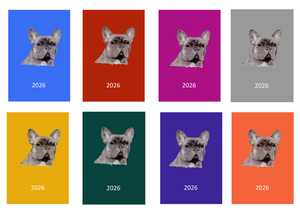French Bulldog Week Per View 2026 Diary: A4, A5 or A6, Dog Show, Normal or Appointment