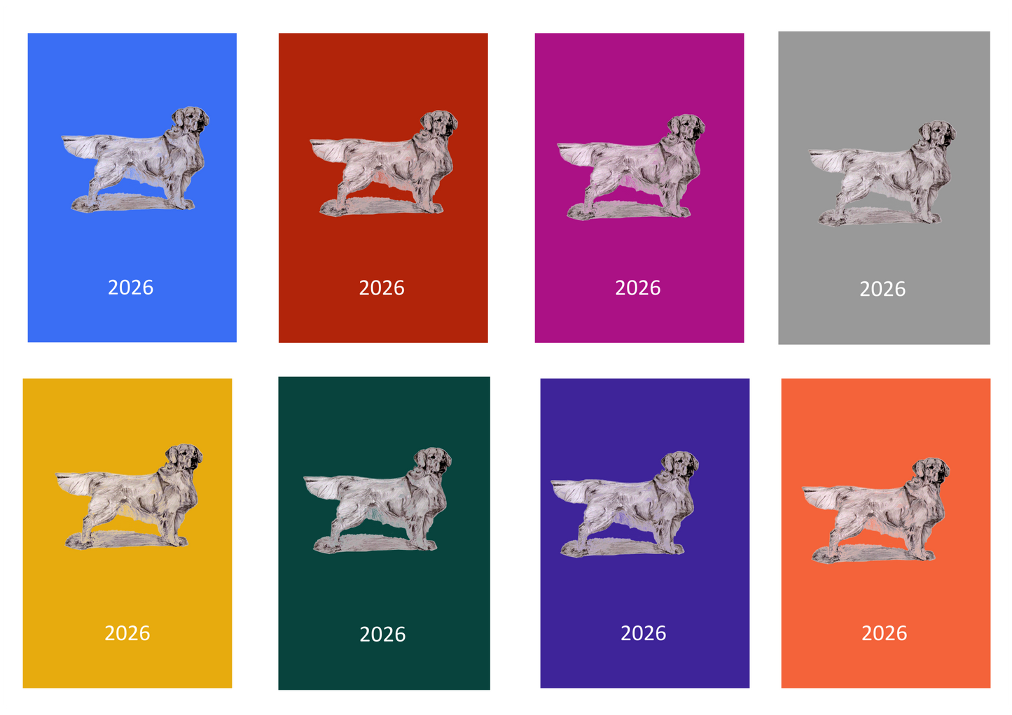 Golden Retriever Week Per View 2026 Diary: A4, A5 or A6, Dog Show, Normal or Appointment