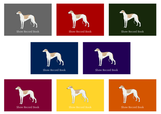 Greyhound Dog Show Record Book