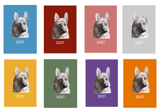 German Shepherd Dog Week Per View 2027 Diary: A4, A5 or A6, Dog Show, Normal or Appointment