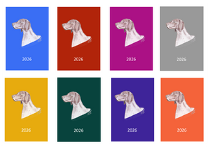 German S/H Pointer Week Per View 2026 Diary: A4, A5 or A6, Dog Show, Normal or Appointment
