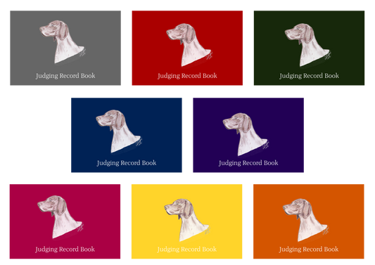 German S/H Pointer Dog Show Judging Record Book