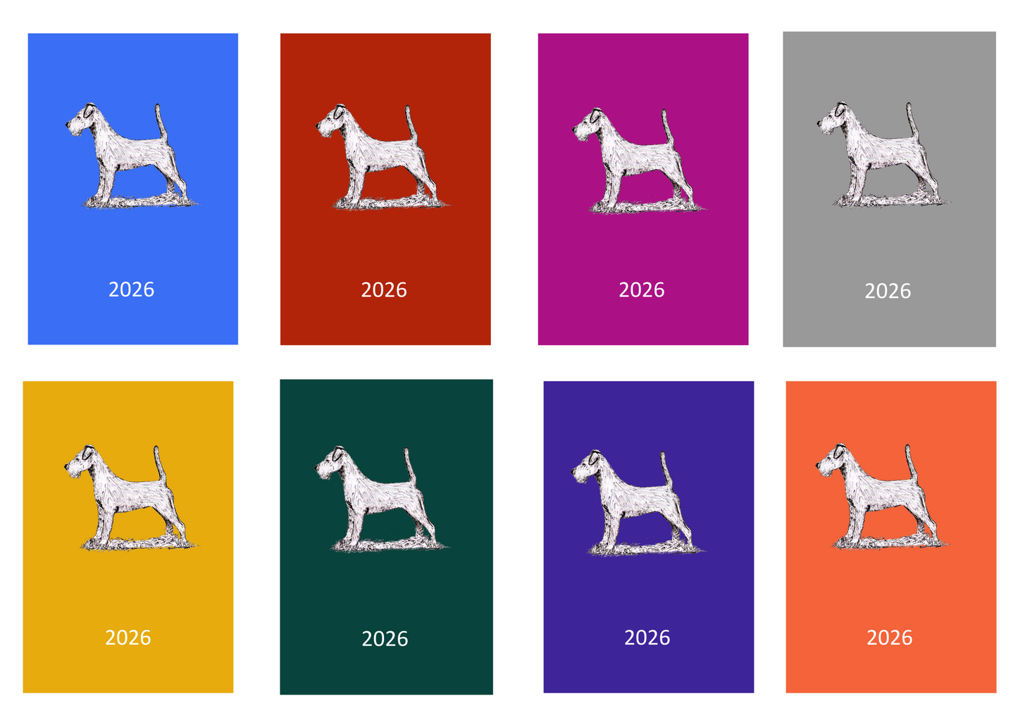 Irish Terrier Week Per View 2026 Diary: A4, A5 or A6, Dog Show, Normal or Appointment