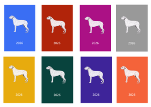 Irish Wolfhound Week Per View 2026 Diary: A4, A5 or A6, Dog Show, Normal or Appointment