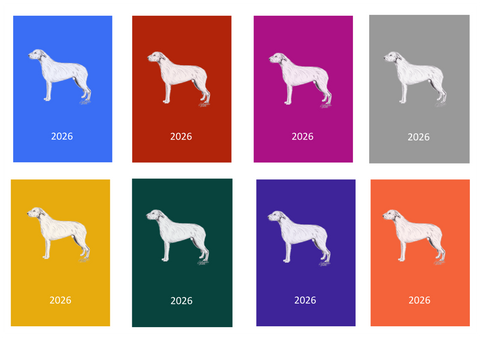 Irish Wolfhound Week Per View 2026 Diary: A4, A5 or A6, Dog Show, Normal or Appointment