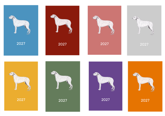 Irish Wolfhound Week Per View 2027 Diary: A4, A5 or A6, Dog Show, Normal or Appointment