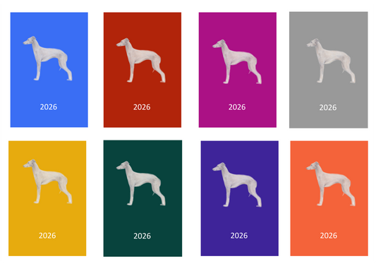 Italian Greyhound Week Per View 2026 Diary: A4, A5 or A6, Dog Show, Normal or Appointment
