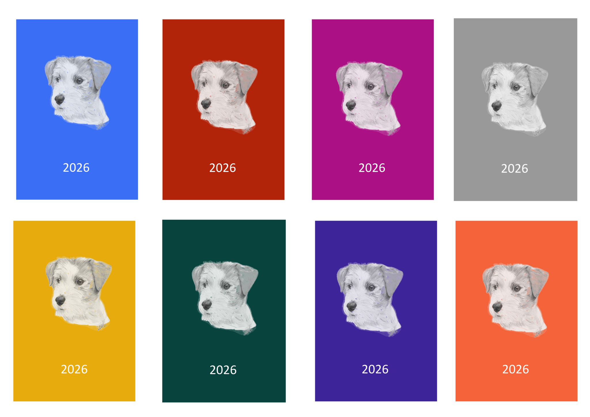 Jack Russell Terrier Week Per View 2026 Diary: A4, A5 or A6, Dog Show, Normal or Appointment