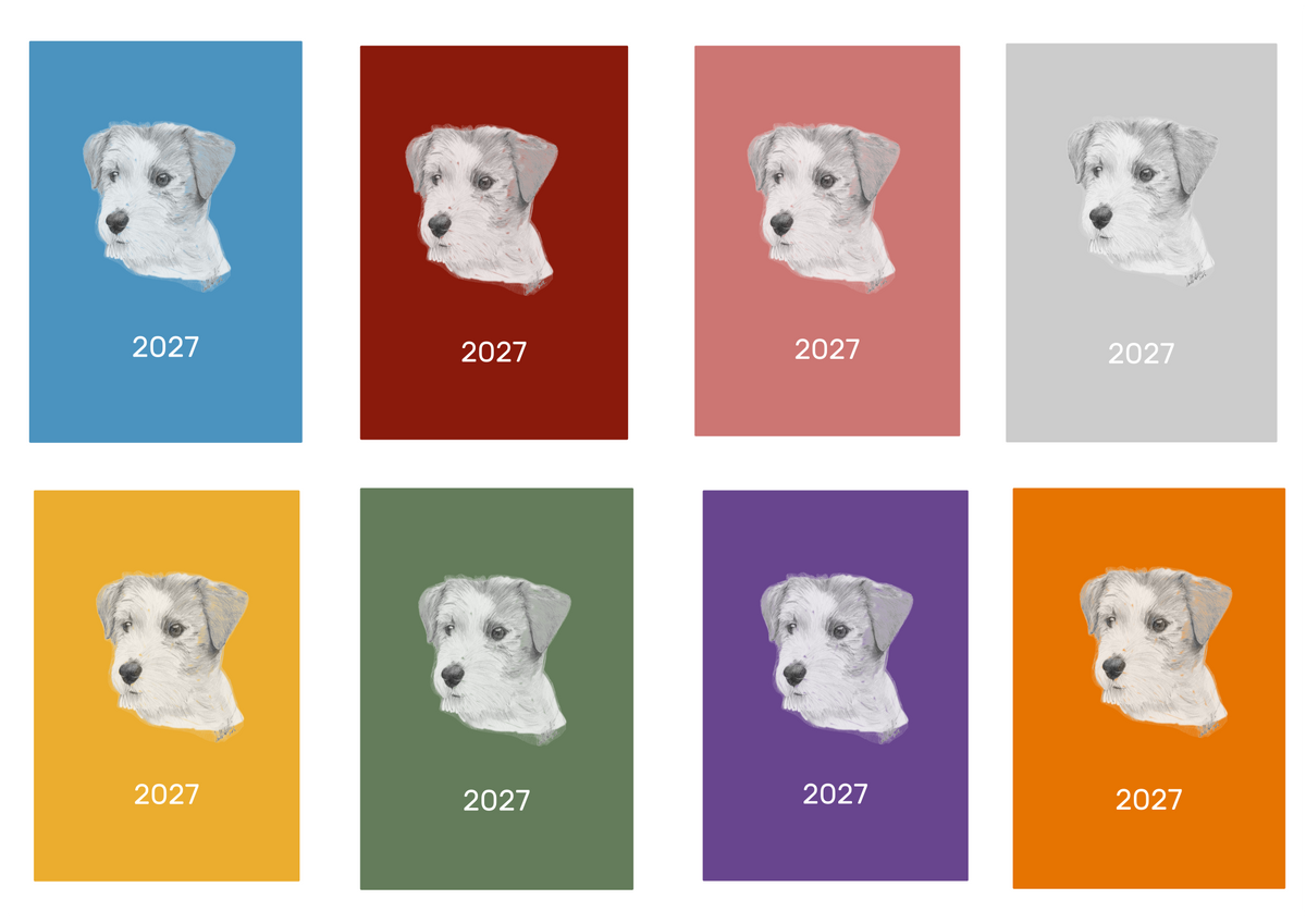 Jack Russell Terrier Week Per View 2027 Diary: A4, A5 or A6, Dog Show, Normal or Appointment