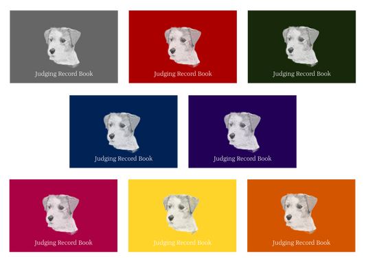 Jack Russell Terrier Dog Show Judging Record Book