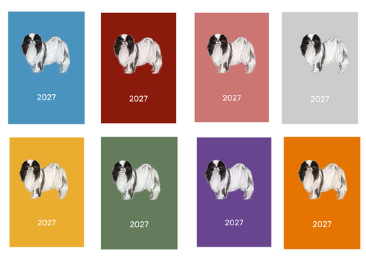 Japanese Chin Week Per View 2027 Diary: A4, A5 or A6, Dog Show, Normal or Appointment