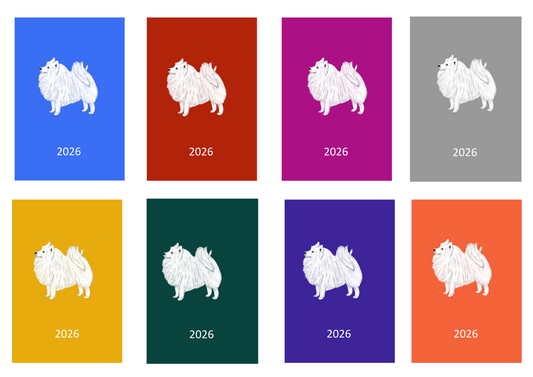 Japanese Spitz Week Per View 2026 Diary: A4, A5 or A6, Dog Show, Normal or Appointment